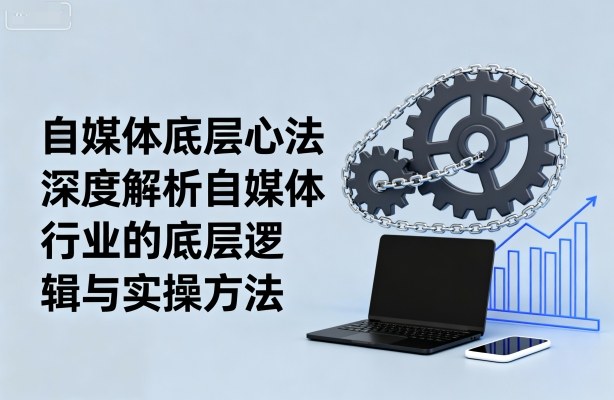 自媒体底层心法,深度解析自媒体行业的底层逻辑与实操方法-摇钱述